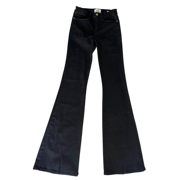 Frame Denim - Frame Le One Flare Jeans Black Size 1 XS